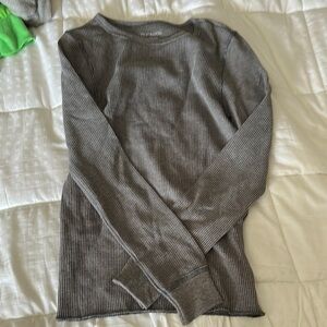 Gray Ribbed Men's Sweater